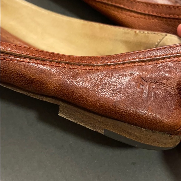 Frye Chestnut Leather Flats - Picture 6 of 9